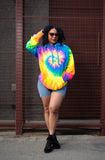 Cristina Tenille Logo Tie Die Pullover Hoodie Sweatshirt