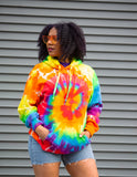 Cristina Tenille Logo Tie Die Pullover Hoodie Sweatshirt