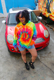 Cristina Tenille Logo Tie Die Pullover Hoodie Sweatshirt