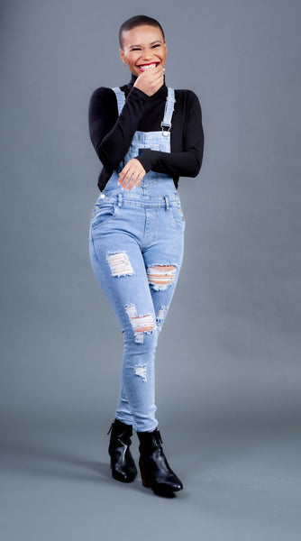 The Fashionista Fitted Denim Overalls