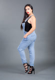 The Fashionista Fitted Denim Overalls