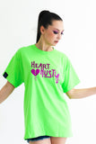 Cristina Tenille Heart Hustla Logo T-Shirt