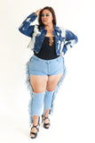 Cristina Tenille Expose Me Shredded Fringed Jeans