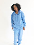 Cristina Tenille Embroidered Fleece Hoodie