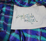 Cristina Tenille Butterfly Wing Signature Logo T-Shirt