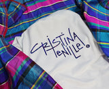 Cristina Tenille Butterfly Wing Signature Logo T-Shirt