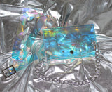 Holographic Fanny Pack w/ Silver Shoulder Chain