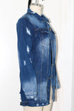 Ripped To Shreds Distressed Denim Jacket