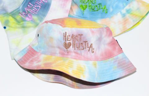 Limited Edition Heart Hustla Logo Tie Dye Bucket Cap