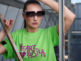 Cristina Tenille Heart Hustla Logo T-Shirt